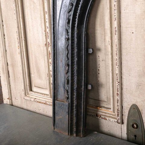 #55453 34x33 Antique Cast Iron Fireplace Surround image 7