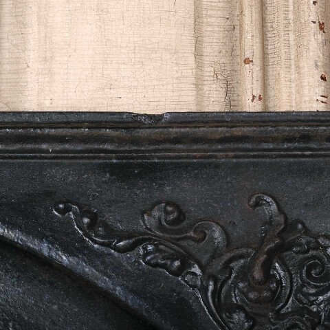 #55453 34x33 Antique Cast Iron Fireplace Surround image 8