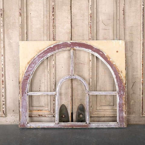 #55458 29x23 Antique Divided 5 Lite Wood Window image 5
