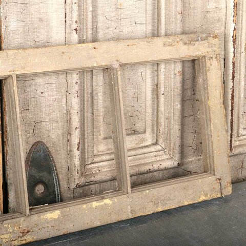 #55460 34x12 Antique Divided 4 Lite Wood Window image 6
