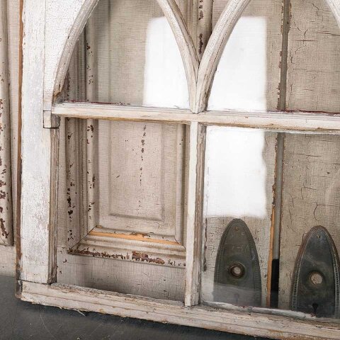#55461 33x27 Antique Gothic Divided 9 Lite Window image 4