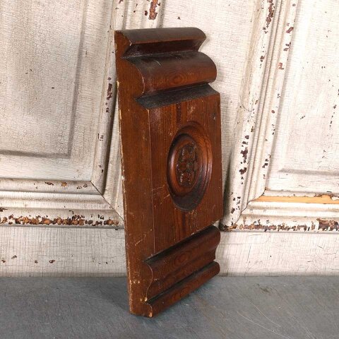 #55473 Antique Wood Rosette Interior Trim Block image 4