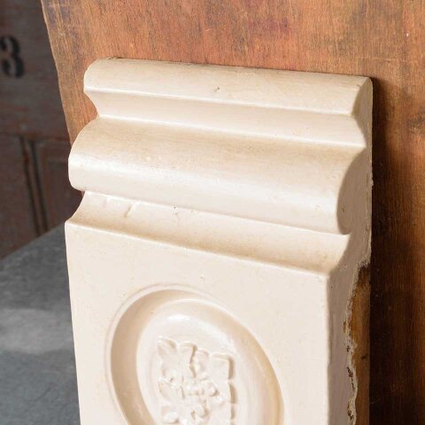 #55475 Antique Wood Rosette Interior Trim Block image 5