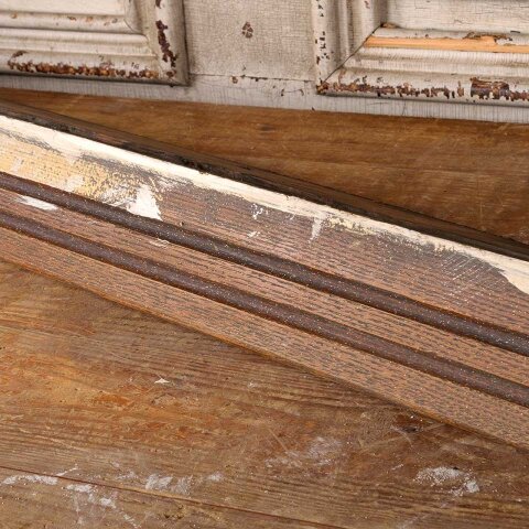 #55477 54x5 Salvaged Antique Wood Wall Plate Shelf image 5