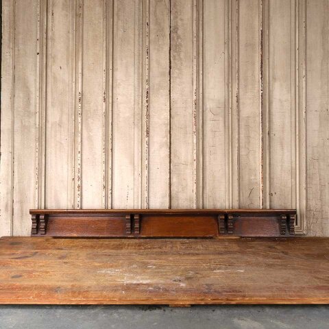 54x5 Salvaged Antique Wood Wall Plate Shelf
