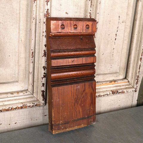#55478 Antique Wood Interior Door Plinth Trim Block image 2