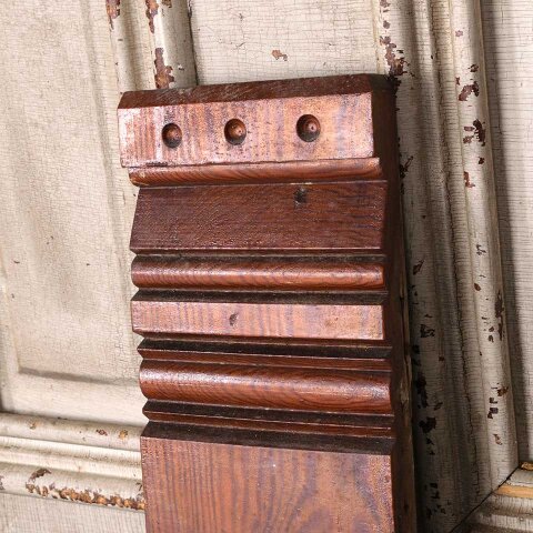 #55478 Antique Wood Interior Door Plinth Trim Block image 3