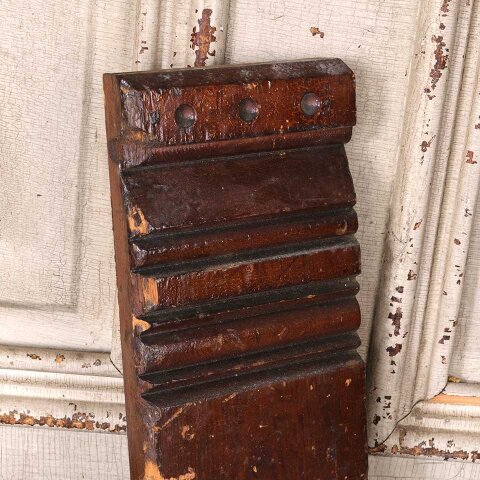 #55478 Antique Wood Interior Door Plinth Trim Block image 7