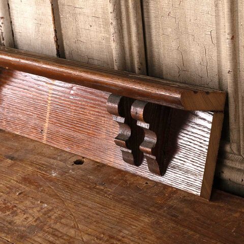 #55508 26x6 Salvaged Antique Wood Wall Plate Shelf image 3