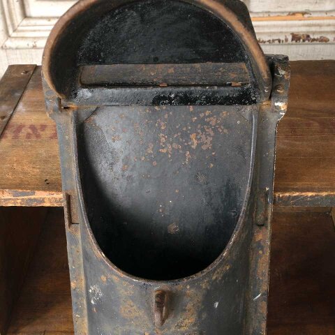 #55517 Antique Cast Iron POST BOX Mailbox image 5
