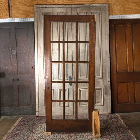 #55538 36x84 Antique 15 Lite Interior French Door image 4