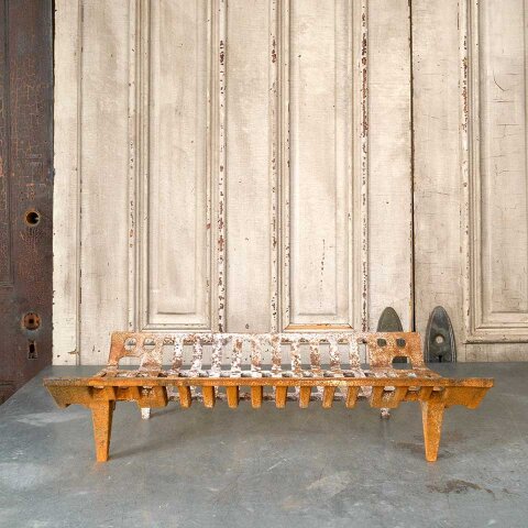#55543 27x14 Cast Iron Fireplace Log Holder Basket image 2