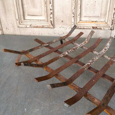 #55544 20x15 Iron Fireplace Log Holder Basket image 4