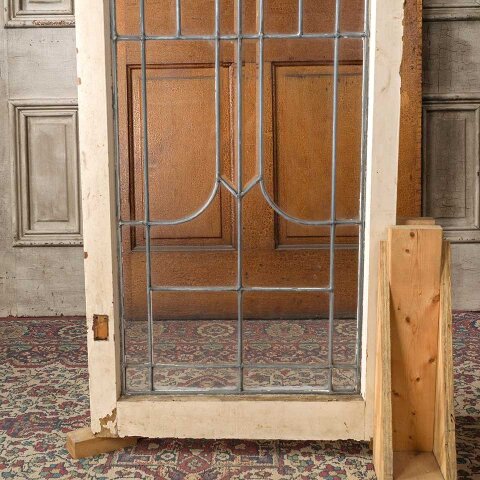 #55553 22x55 Antique Leaded Glass Window Sash image 7
