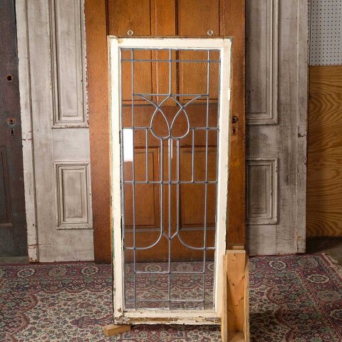#55554 22x55 Antique Leaded Glass Window Sash image 5