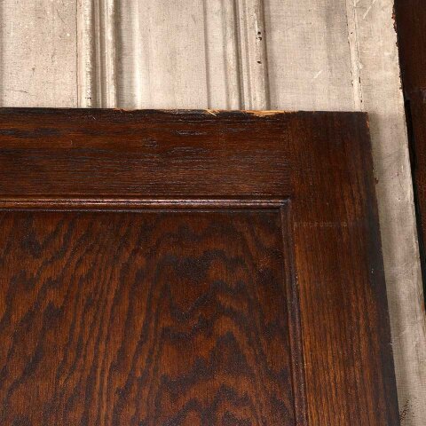 #55555 66x83 Antique Oak 2 Panel Pocket Doors image 2