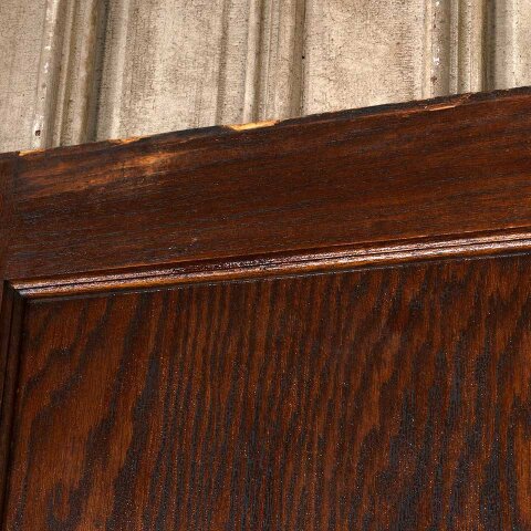 #55555 66x83 Antique Oak 2 Panel Pocket Doors image 8