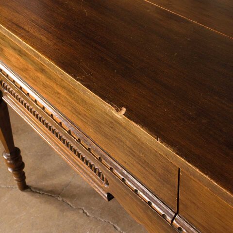 #55563 40x40 Antique Wood Spinet Piano Top Desk image 5
