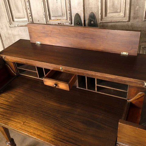 #55563 40x40 Antique Wood Spinet Piano Top Desk image 6