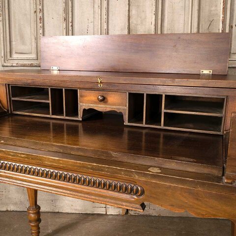 #55563 40x40 Antique Wood Spinet Piano Top Desk image 7