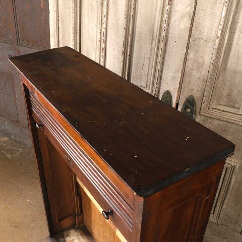 #55565 35x50 Antique Wood Roll Up Storage Cabinet image 4