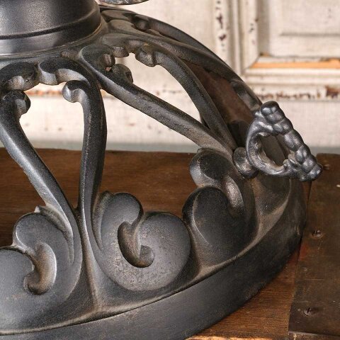 #55568 Ornate Antique Cast Iron Parlor Stove Topper image 4