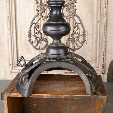 #55568 Ornate Antique Cast Iron Parlor Stove Topper image 6
