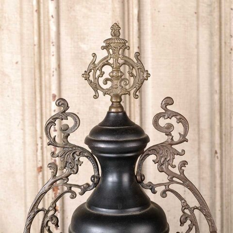 #55568 Ornate Antique Cast Iron Parlor Stove Topper image 7