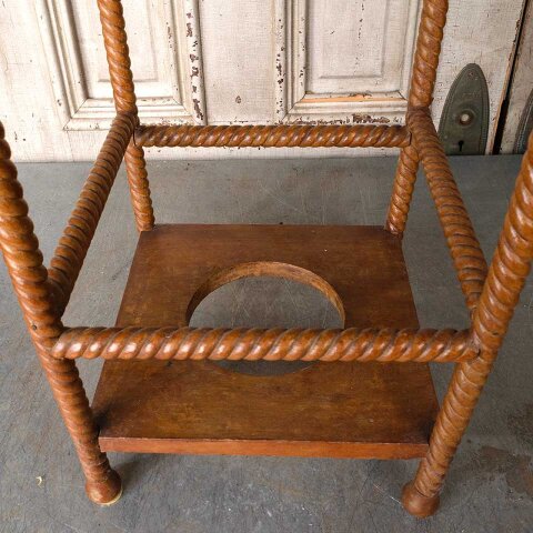 #55569 Antique Stick & Ball Wood Umbrella Stand image 3