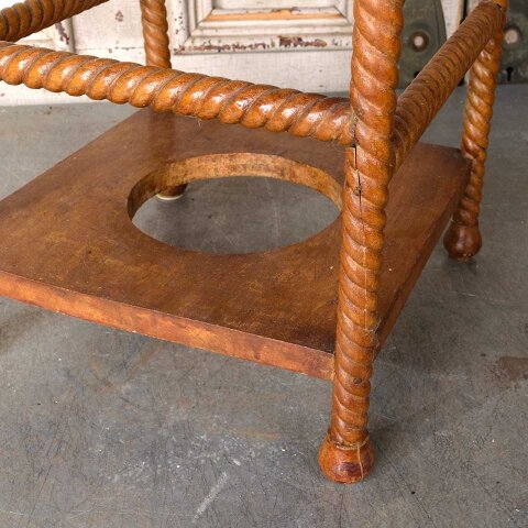 #55569 Antique Stick & Ball Wood Umbrella Stand image 4