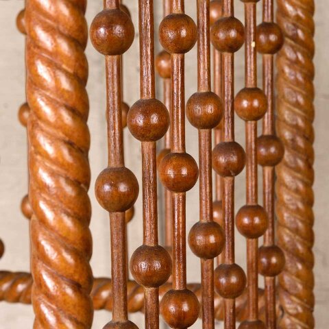 #55569 Antique Stick & Ball Wood Umbrella Stand image 8