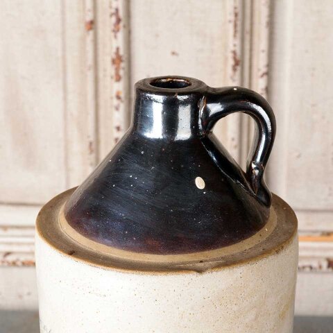 #55576 Antique Krogman Stoneware Crock Jug image 3