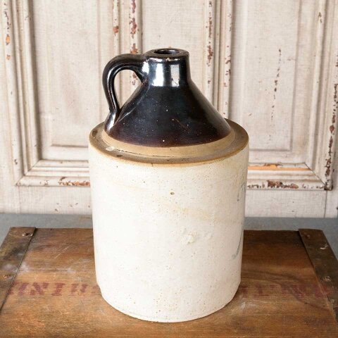#55576 Antique Krogman Stoneware Crock Jug image 5