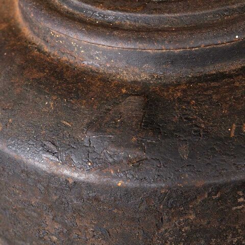 #55582 Antique Cast Iron Stove Kettle image 4