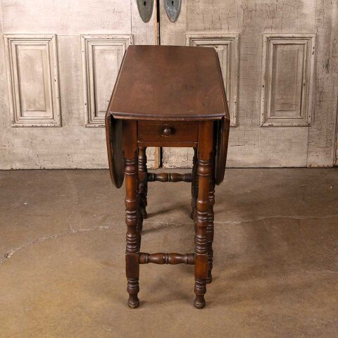 #55583 Antique Wood Gate Leg Table image 2