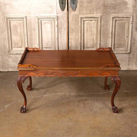 #55586 36x18 Antique Wood Coffee Table image 2