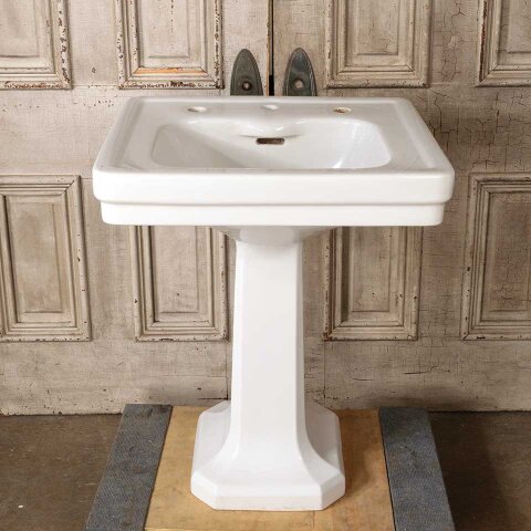 Antique Standard Porcelain Pedestal Sink