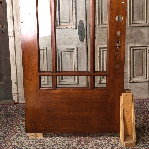 #55612 35x83 Antique Arts & Crafts 9 Lite Entry Door image 3