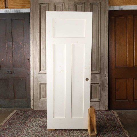 30x80 Salvaged 3 Panel Wood Interior Door