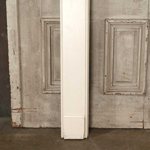 #55679 56x47 Antique Painted Wood Fireplace Mantel image 2