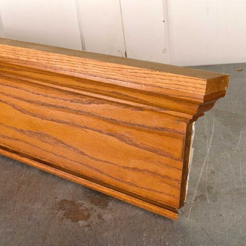#55680 52" Salvaged Oak Wood Door/Window Header image 3