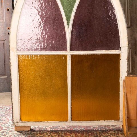 #55704 37x58 Pointed Arch Colored Glass Window image 5