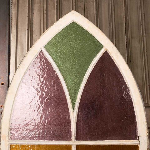 #55704 37x58 Pointed Arch Colored Glass Window image 6