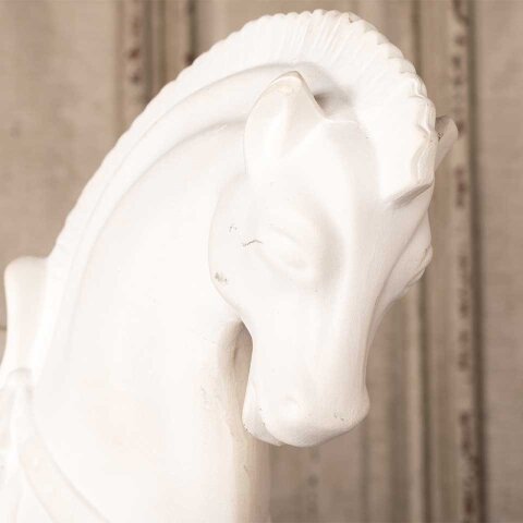 #55747 Vintage Stylized Plaster Horse Statue image 2