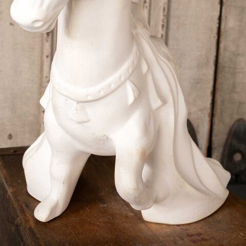 #55747 Vintage Stylized Plaster Horse Statue image 5
