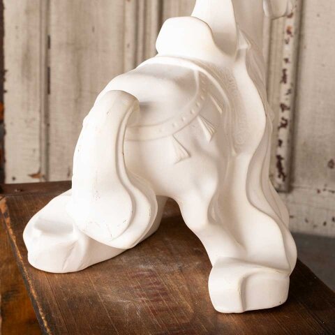 #55747 Vintage Stylized Plaster Horse Statue image 6
