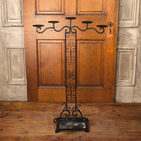 Painted Metal Candelabra Candle Stand
