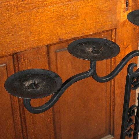 #55750 Painted Metal Candelabra Candle Stand image 4