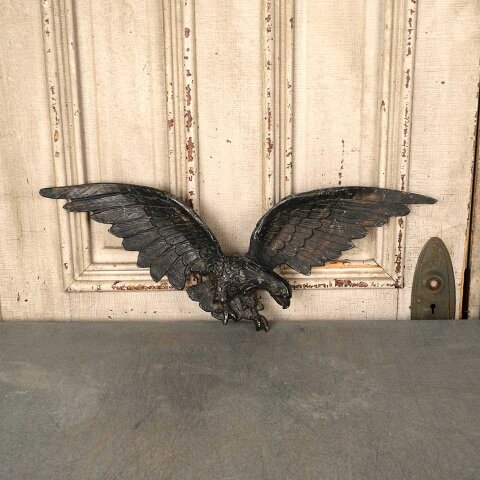 Vintage Cast Metal Eagle Wall Ornament