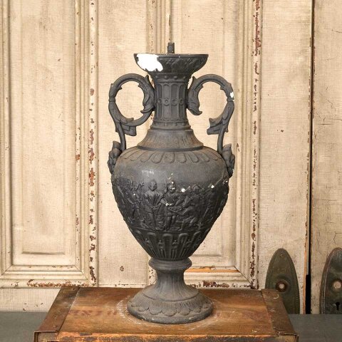 Antique Cast Plaster Lamp Base